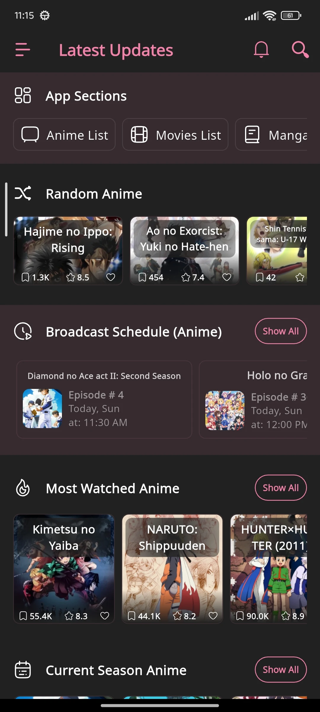 All in One Anime & Manga screenshot
